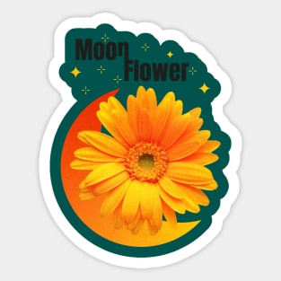 Moon Flower Sticker